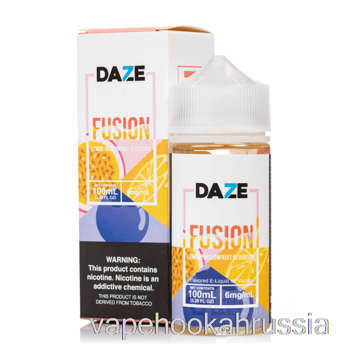 Vape Russia лимон маракуйя черника - 7 Daze Fusion - 100мл 3мг